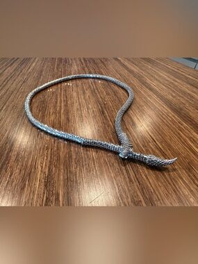Vintage Silver Snake-Style Necklace or Belt